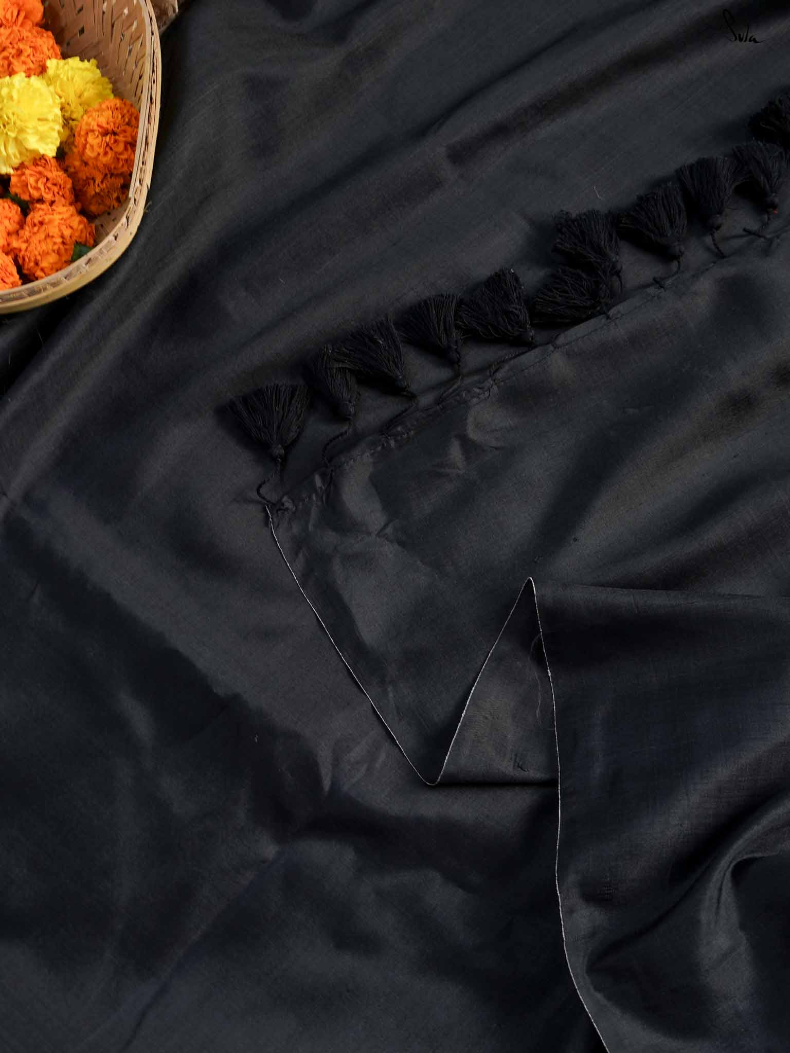 Women's Black Silk Saree