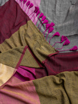 Women's Multicolor Slub Saree