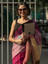 Women's Multicolor Slub Saree