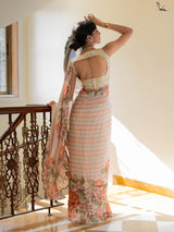 Women's Multicolor Viscose Georgette Saree