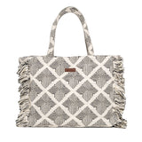 Women's Beige Mono-mirage Ruffle Box Bag