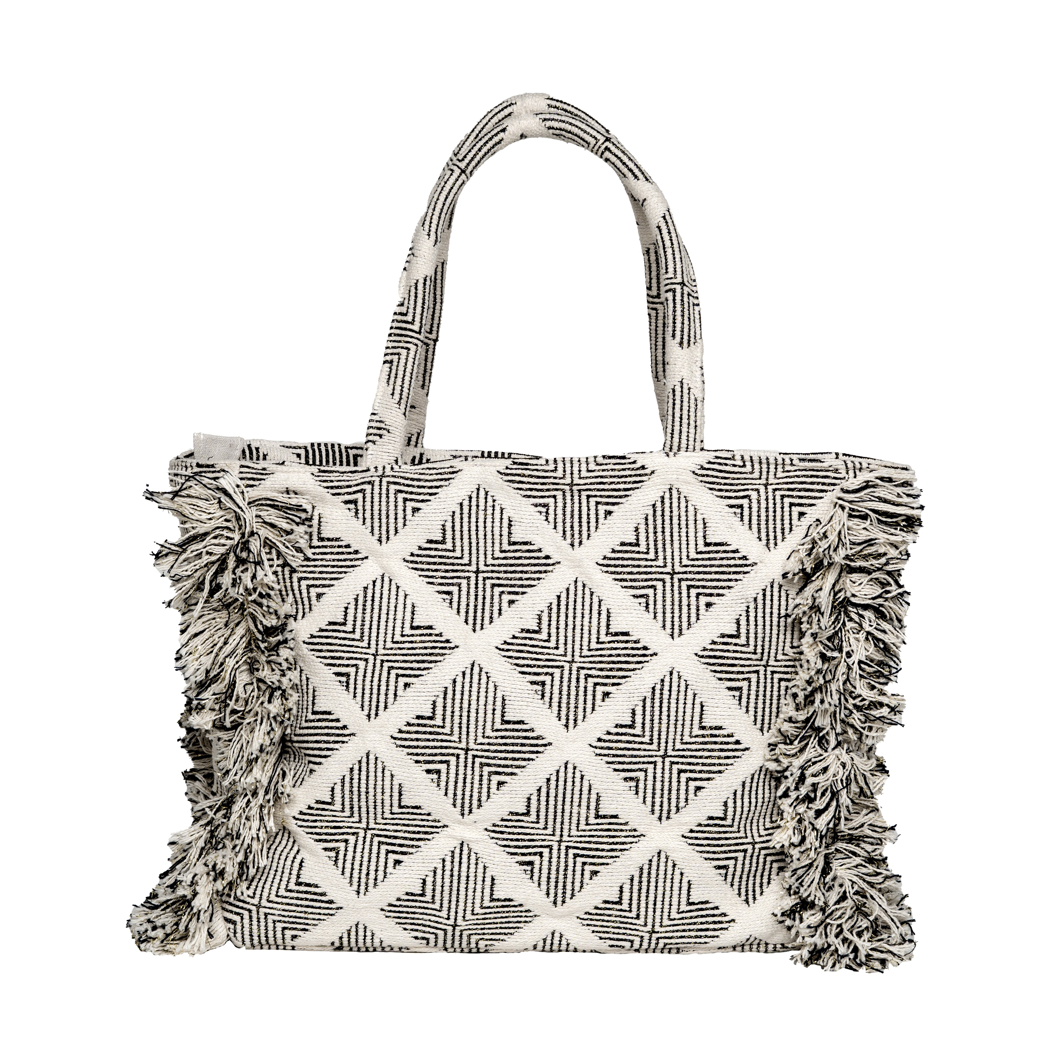Women's Beige Mono-mirage Ruffle Box Bag