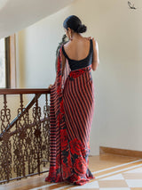 Women's Multicolor Viscose Georgette Saree
