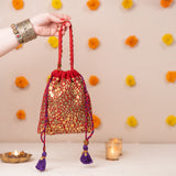 Women's Red the Navya Festive Potli