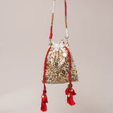 Women's White the Shringar Festive Potli