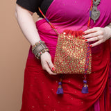 Women's Red the Navya Festive Potli