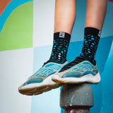 Unisex Multi-Colour Crew Lengh Matrix, Snowflake, Starry Night Socks - Pack of 3