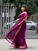 Women's Multicolor Cotton Blend Saree