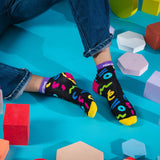 Unisex Multi-Colour Short Crew Lengh Flamin Hot Feetoes, Art Class, Confetti Socks - Pack of 3