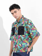 Men's Multicolor Casual Printed Half Sleeves Shirt