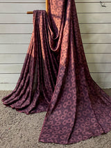 Women's Purple Modal Viscose Saree