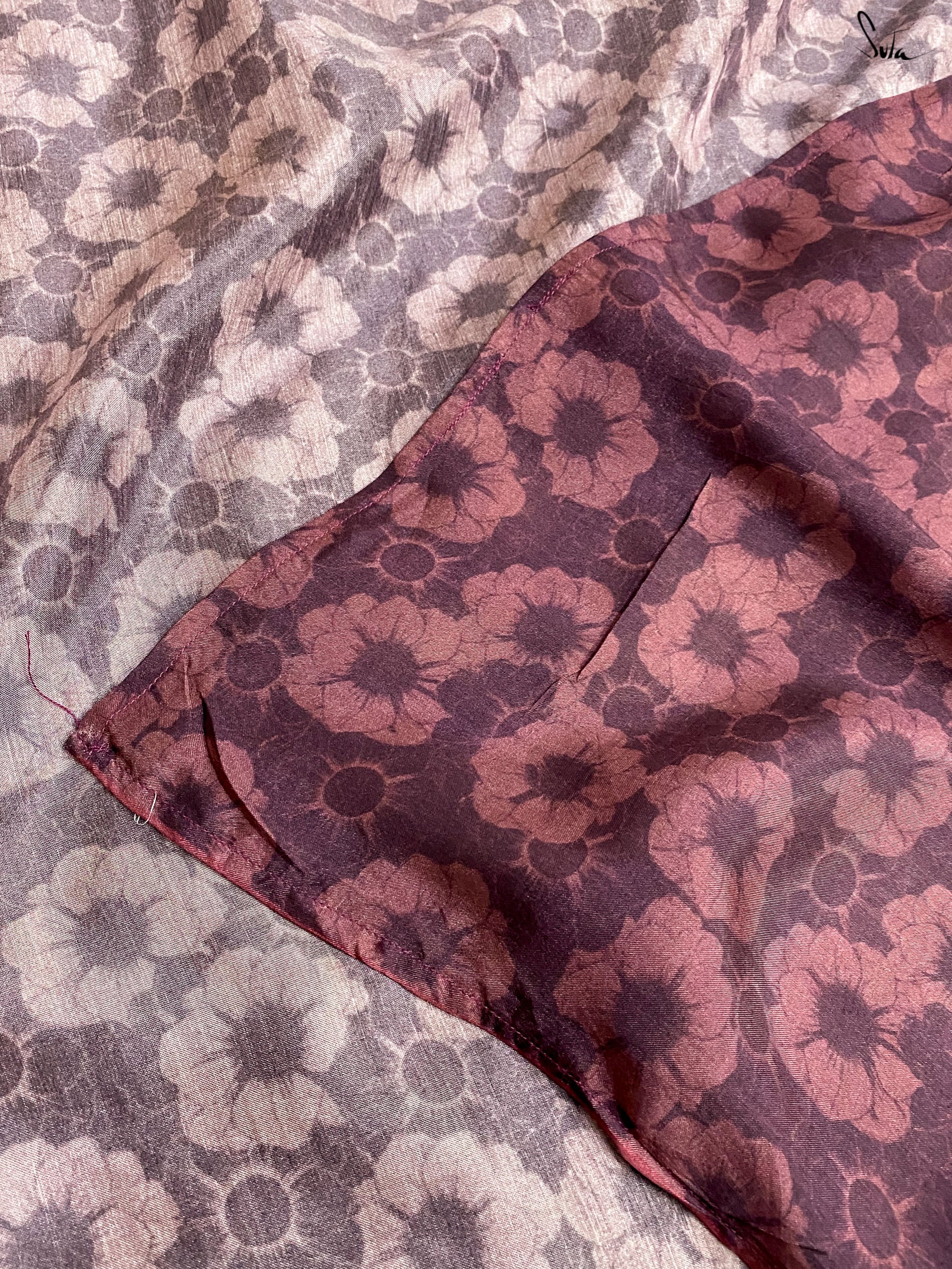 Women's Purple Modal Viscose Saree