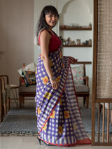 Women's Multicolor Mul Cotton Saree