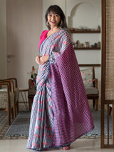 Women's Multicolor Mul Cotton Saree