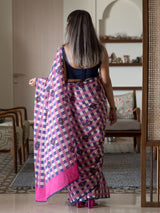 Women's Multicolor Mul Cotton Saree