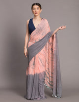 Women's Multicolor Cotton Blend Saree