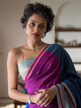 Women's Multicolor Cotton Acrylic Saree