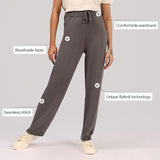 Women's Gray Solid Sports High Rise Pant - Tall