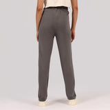 Women's Gray Solid Sports High Rise Pant