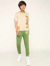 Boys Multicolor Casual Printed Regular Fit Half Sleeves Co-ord Set