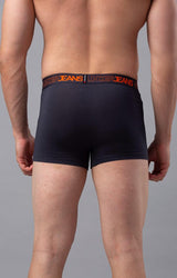 Men's Grey Mid-Rise Solid Trunk