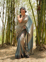 Women's Multicolor Slub Saree