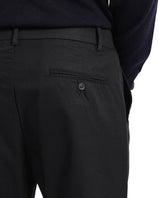 Men's Black Casual Regular Fit Solid Trouser