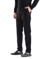 Men's Black Casual Regular Fit Solid Trouser