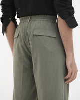 Men's Green Casual Regular Fit Solid Trouser