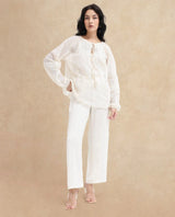 Women's Beige Casual Full Sleeves Top