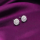 Women's Anushka Sharma Silver Zircon Shining Star Studs