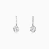 Silver Zircon Drizzle Drop Earrings