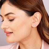 Women's Silver Graceful Pear Earrings