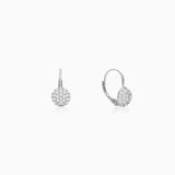 Women's Silver Zircon Sparkle Drop Earrings