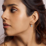 Women's Silver Zircon Sparkle Drop Earrings