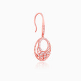 Women's Rose Gold Crescent Affair Earrings