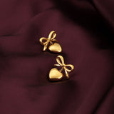 Women's Gold Plated Wrapped With Love Earrings Waterproof & Anti-Tarnish