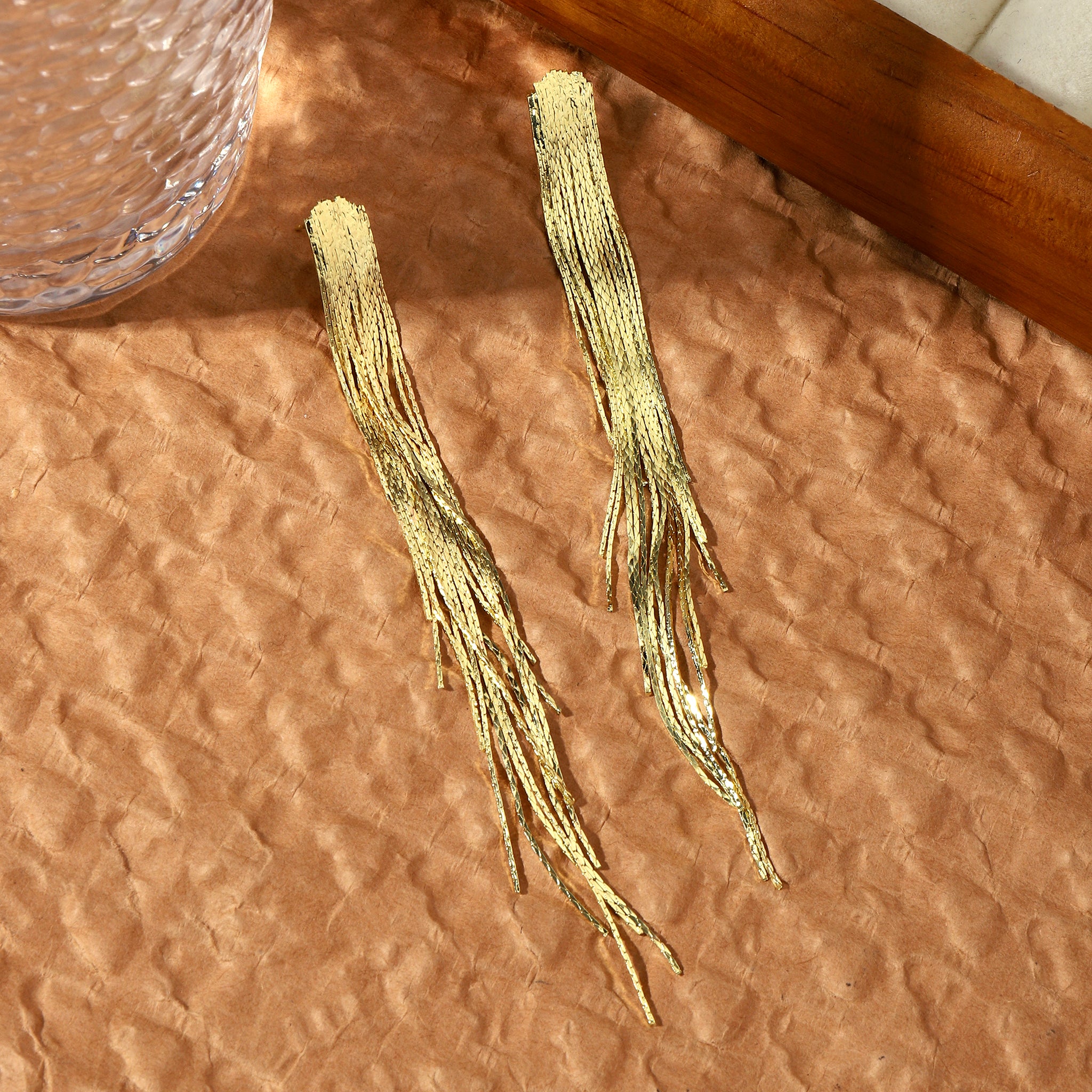 Women's Gold Tassel Temptation Earring