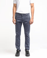 Men's Grey Casual Slim Fit Solid Jeans