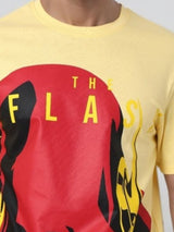 Men's Slim Fit Flash Printed Round Neck Tshirt