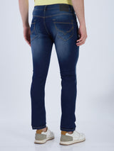 Mens Blue Casual Slim Fit Jeans