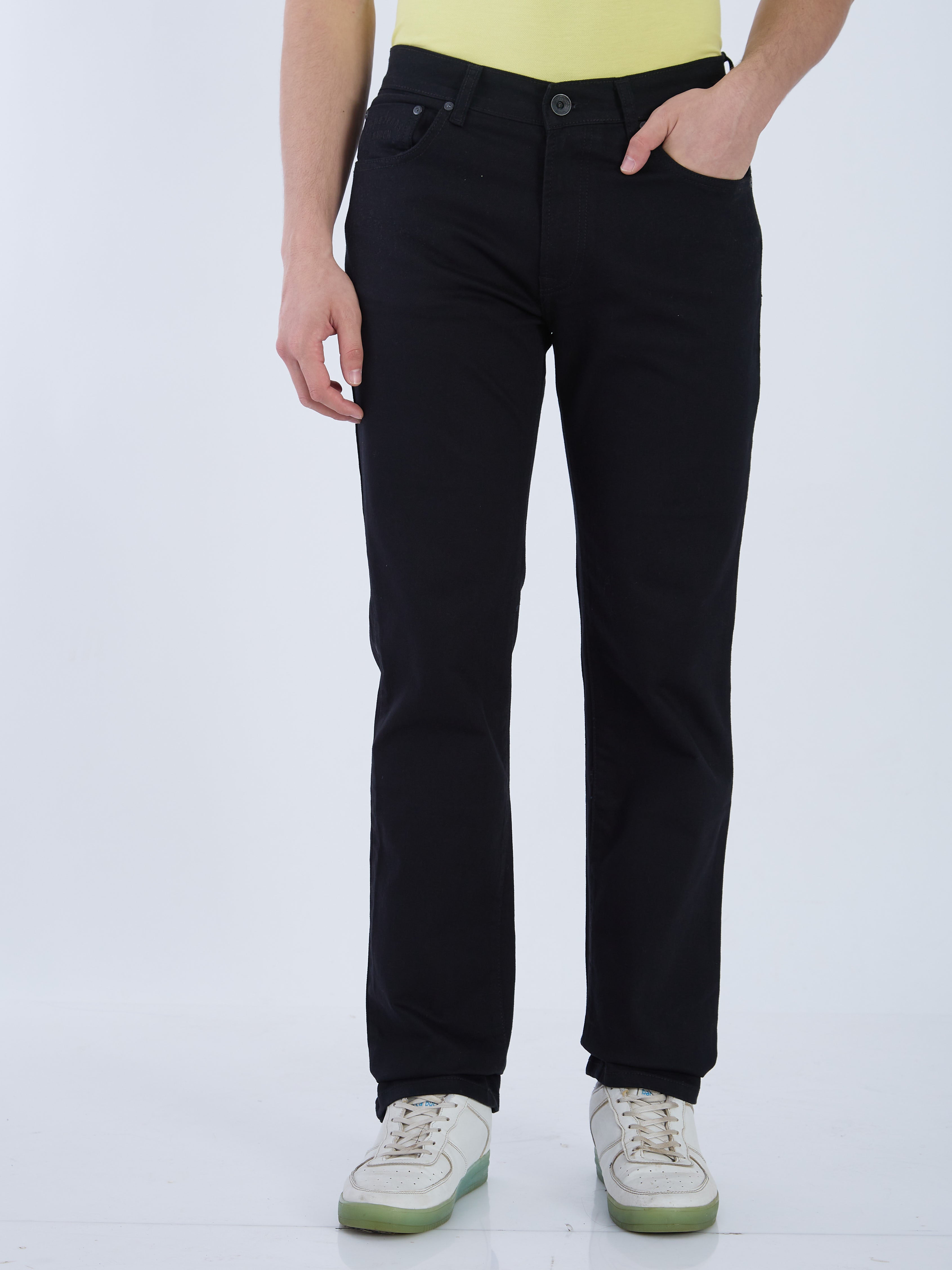 Mens Black Casual Slim Fit Jeans