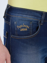 Mens Blue Casual Slim Fit Jeans