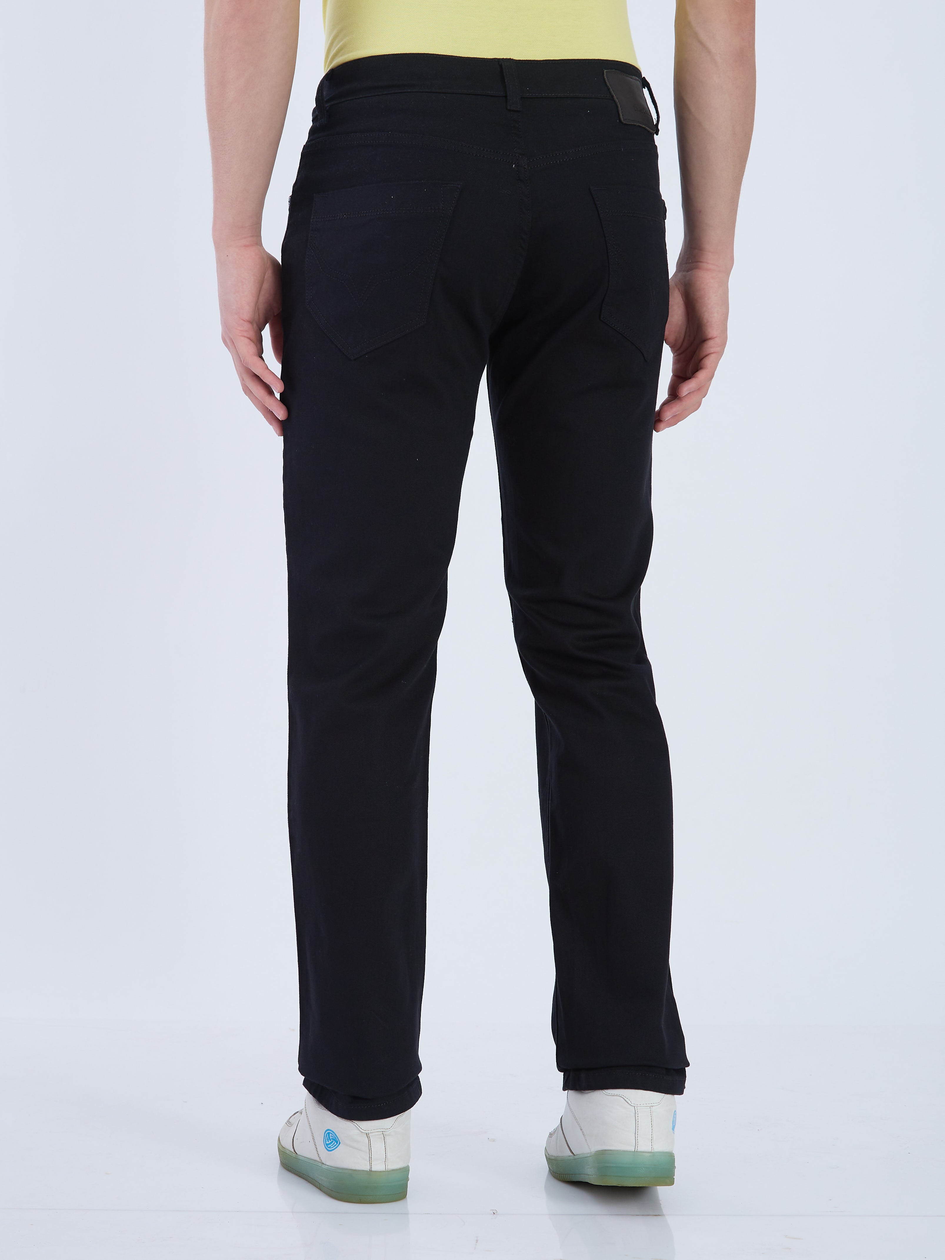 Mens Black Casual Slim Fit Jeans