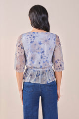 Women's Multicolor Party Regular Fit Printed Tops