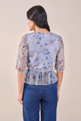 Women's Multicolor Party Regular Fit Printed Tops