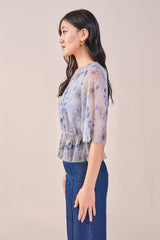 Women's Multicolor Party Regular Fit Printed Tops