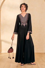 Women's Black Casual Solid Full Sleeves Jumpsuits