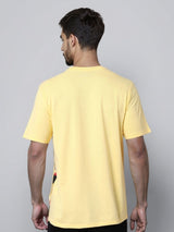 Men's Slim Fit Flash Printed Round Neck Tshirt