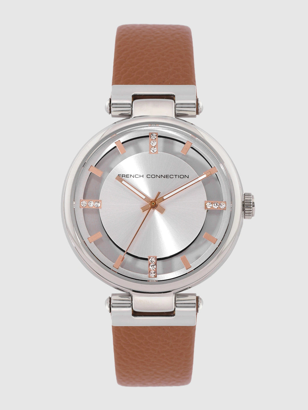 Women's Silver Casual Round Analogue Watch-FC148T